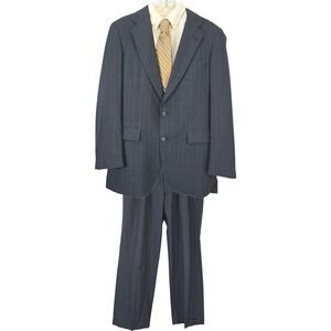 Jos A Bank Executive Collection Mens Striped Two Piece Suit‎ Union Made
